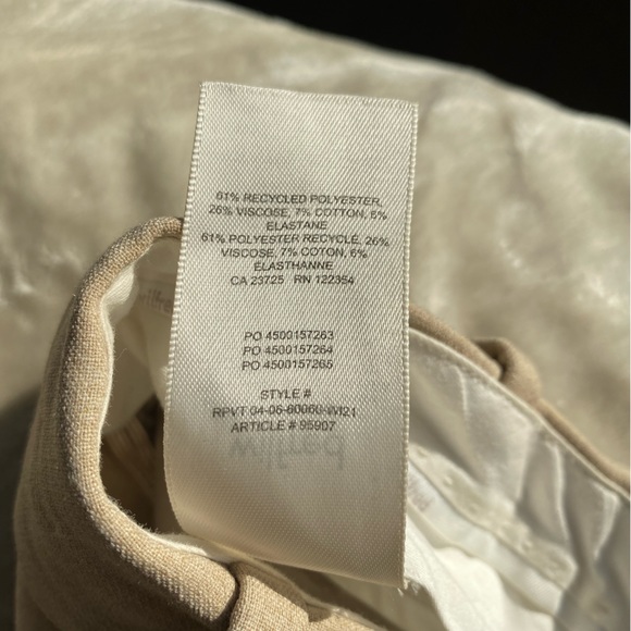 Aritzia Ibiza trouser pant in color Heather oat beige - Picture 7 of 11